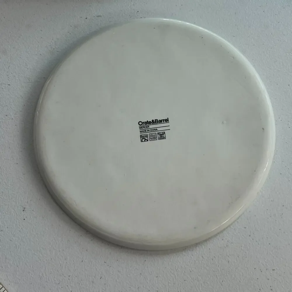 Crate & Barrel Dinner Plate 8.5